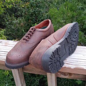 Nunn Bush leather brown Bucks men's shoes sz 7 1/2 NEW